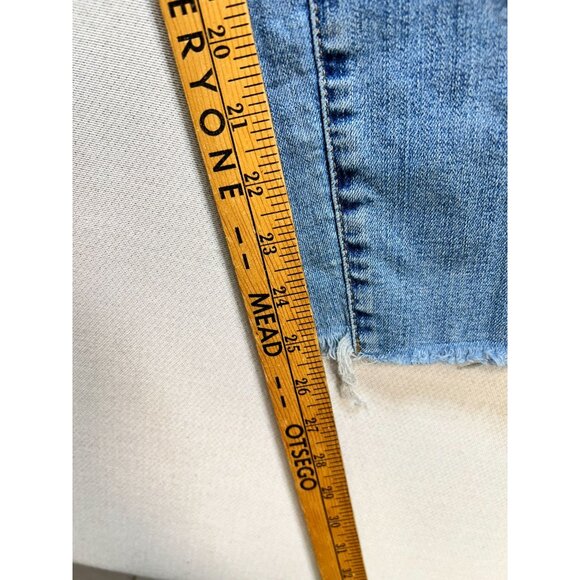 J.Crew Womens Straight Jeans Classic Button Fly Denim Stretch Size 30 Blue Solid - Picture 6 of 11